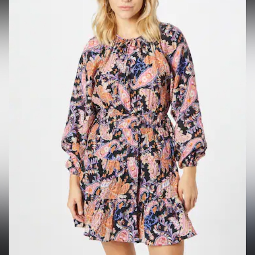 #37 MINKPINK Floral Mini Dress - Pink and Black